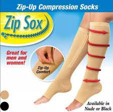 Vista 2 de Medias de Compresion Zip Sox - Medias: Negra S-M